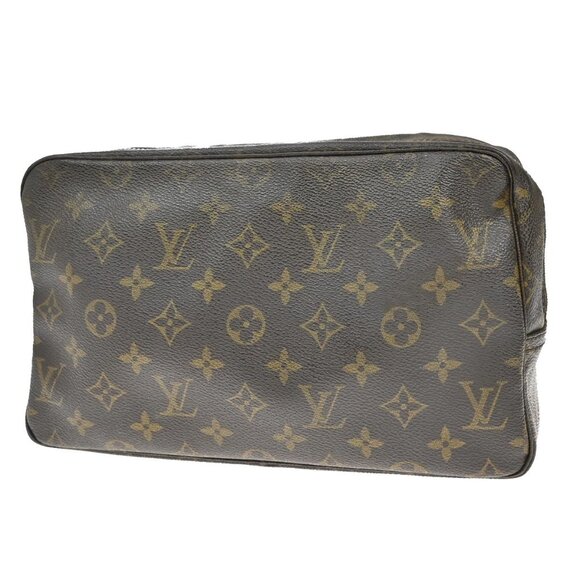 LOUIS VUITTON Trousse Toilette 28 Clutch Hand Bag Monogram Brown M47522 05YH501 - Picture 1 of 15